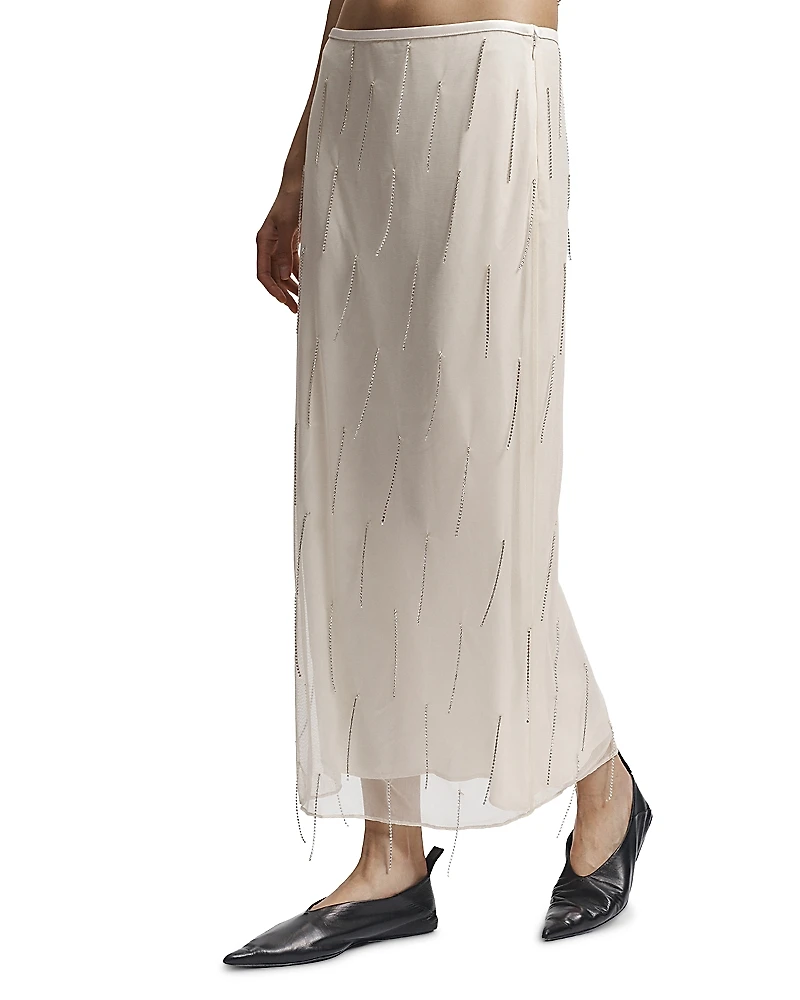 Saint Art Billie Embellished Maxi Skirt