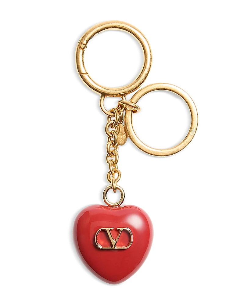 Valentino Garavani Coeur Royal VLogo Key Chain Bag Charm