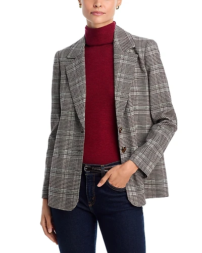Alice and Olivia Michael Boxy Single Breasted Blazer