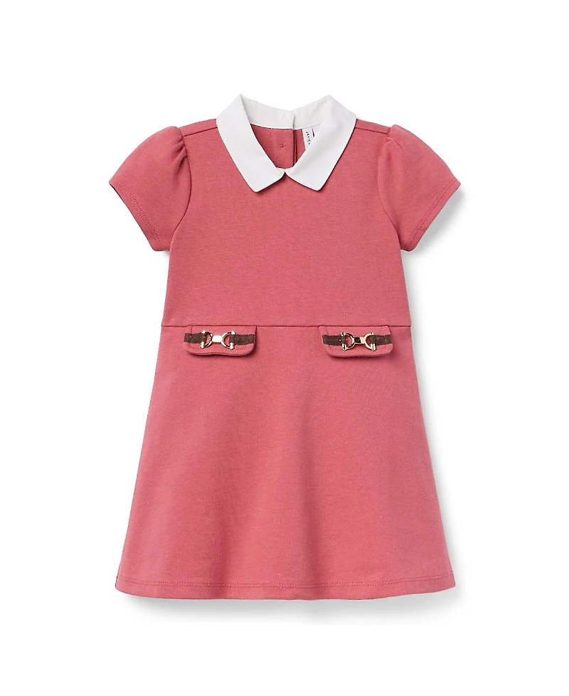 Janie and Jack Girls' The Quilted Bridle Bit Dress - Little Kid, Big Kid