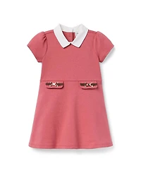 Janie and Jack Girls' The Quilted Bridle Bit Dress - Little Kid, Big Kid