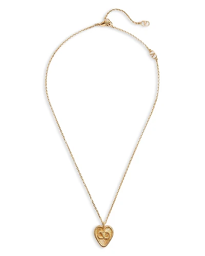 Valentino Garavani Heart Pendant Necklace, 21.7