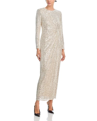 Eliza J Side Ruffled Gown