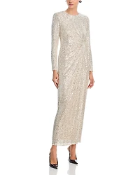 Eliza J Side Ruffled Gown