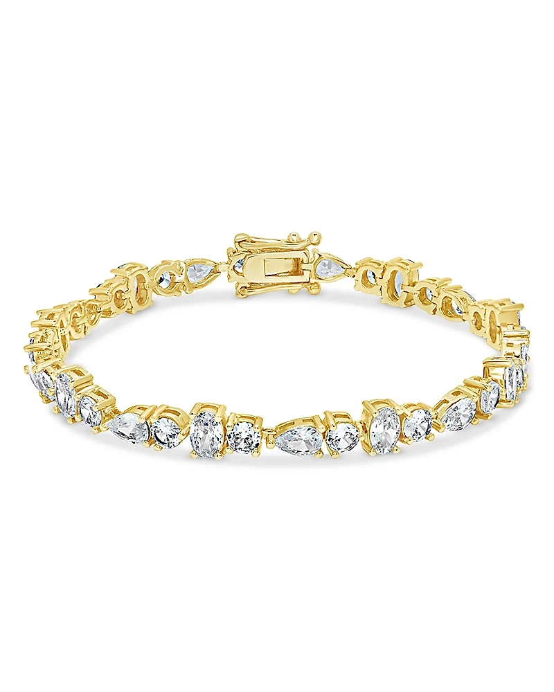 Sterling Forever Billie Cubic Zirconia Flex Bracelet