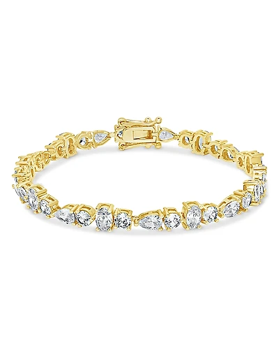 Sterling Forever Billie Cubic Zirconia Flex Bracelet
