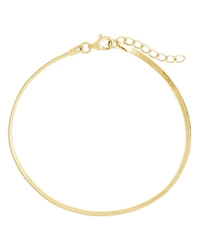 Sterling Forever Herringbone Chain Bracelet