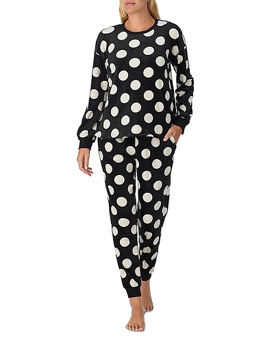 kate spade new york Dot Print Long Pajama Set
