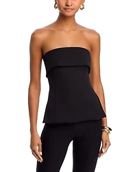 Fore Strapless Cropped Top