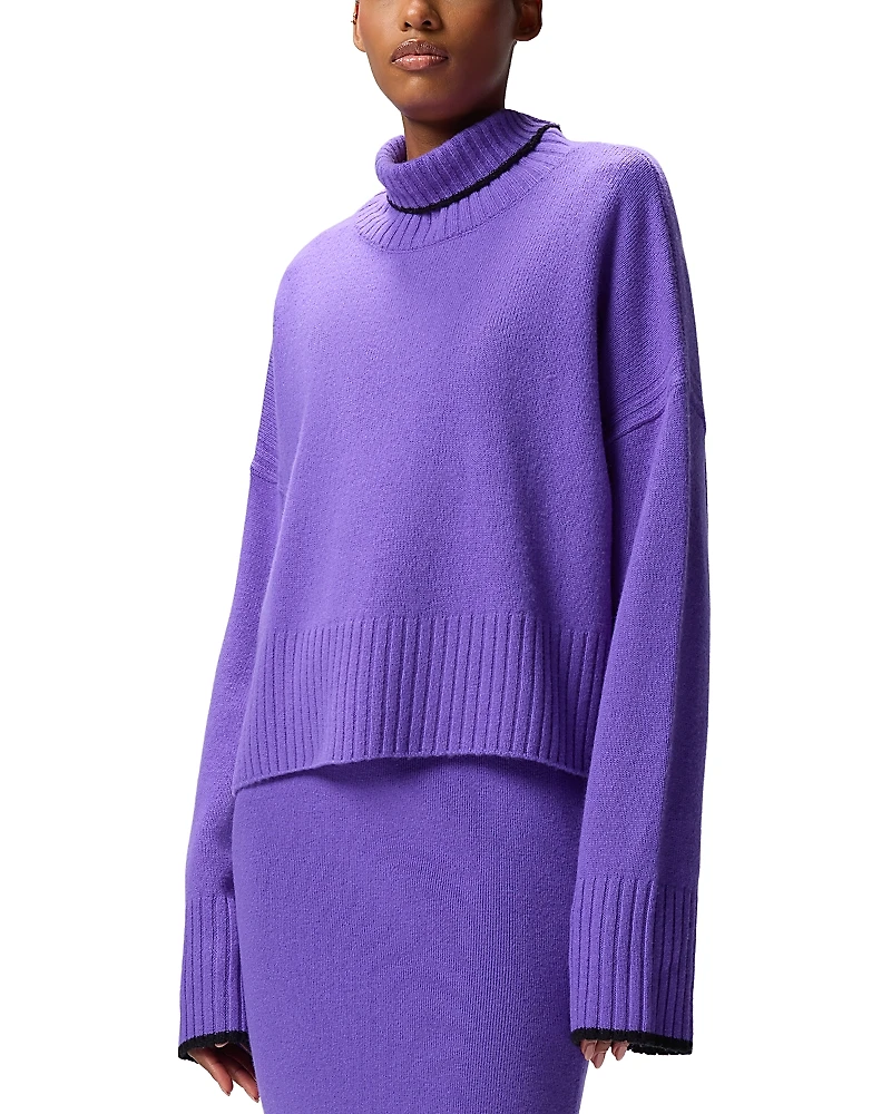 Pinko Falkland Wool & Cashmere Polo Neck Sweater