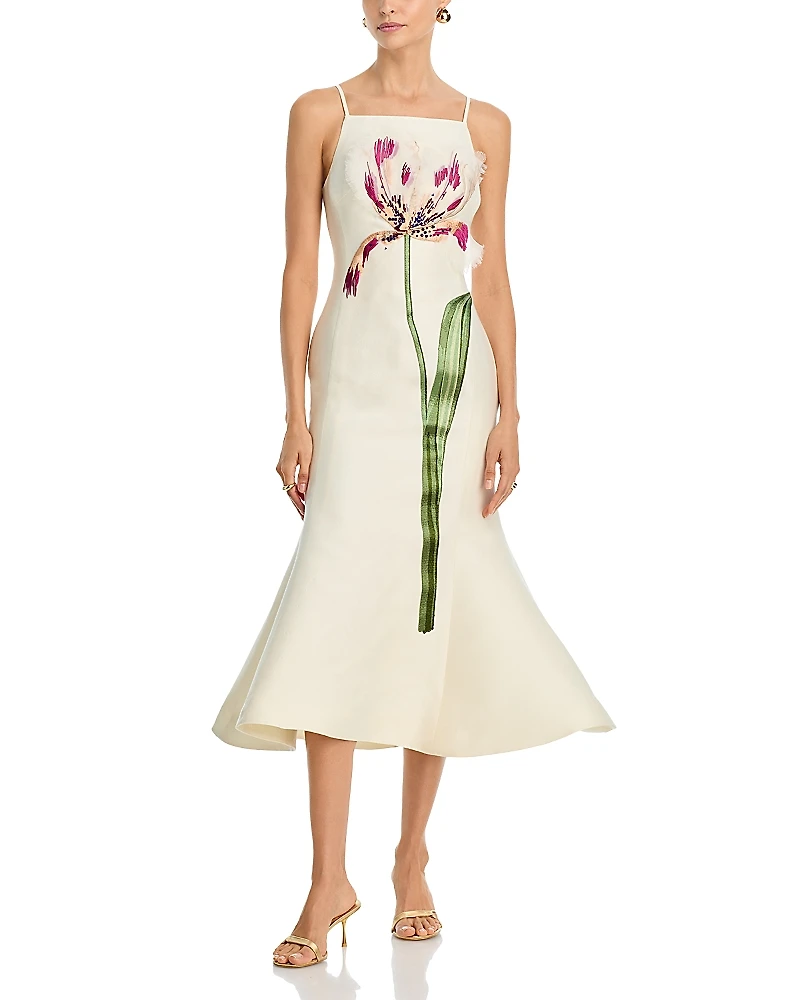 Leo Lin Regina Embellished Midi Dress