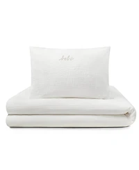 Domani Home Gauze 3 Piece White Crib Set