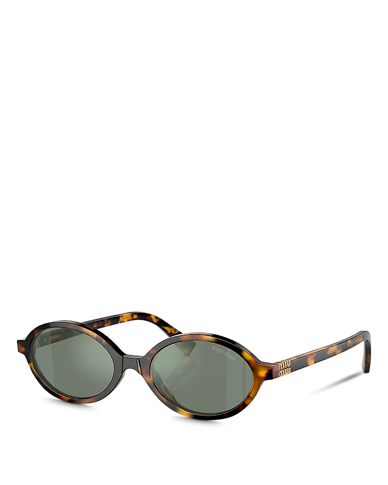 Miu Miu Oval Sunglasses, 50mm