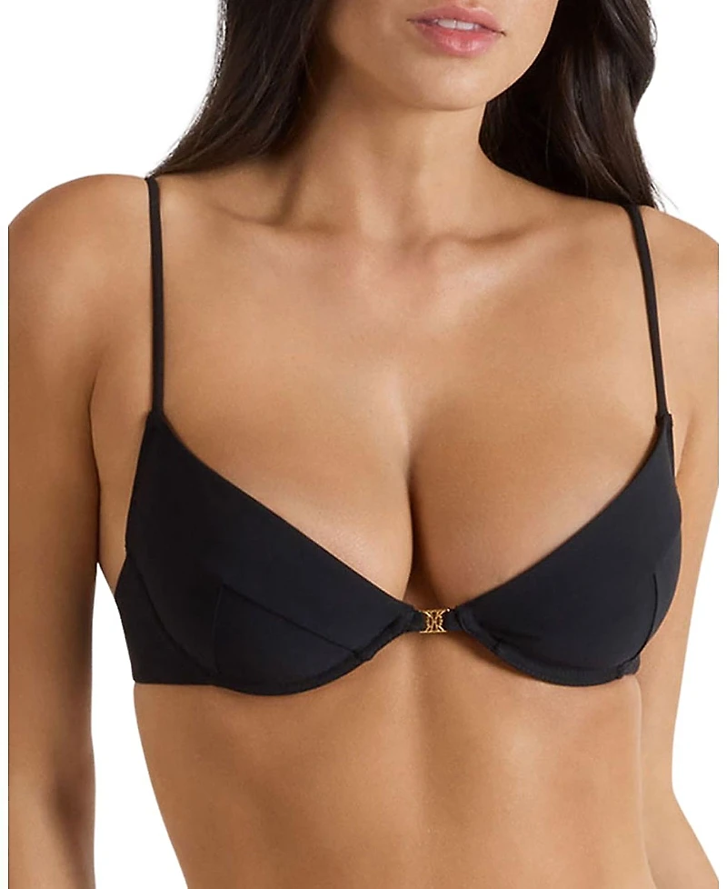 Kiki De Montparnasse Lace-Up Demi Bikini Top
