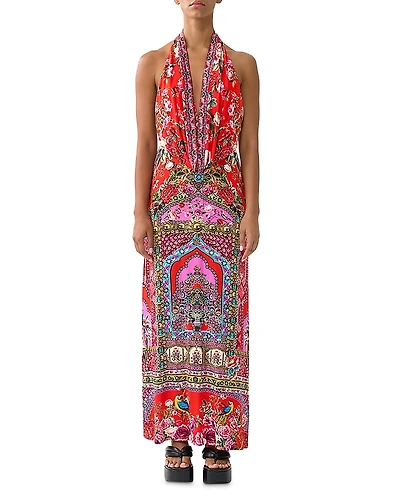 Camilla Deep Cowl Plunge Dress