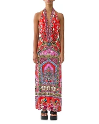 Camilla Deep Cowl Plunge Dress