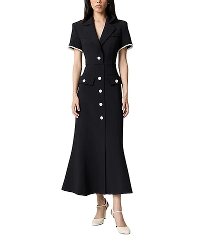 Nocturne Floral Button Detailed Maxi Dress