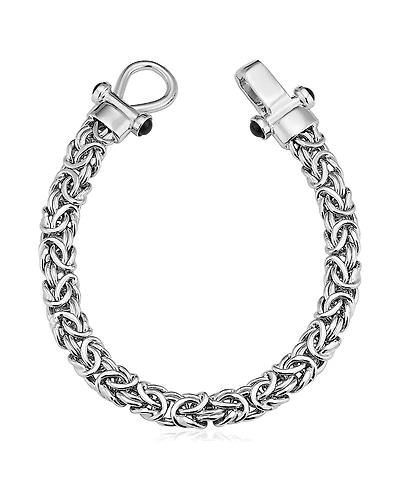 Oradina Sterling Silver Byzantine Artisan Bracelet
