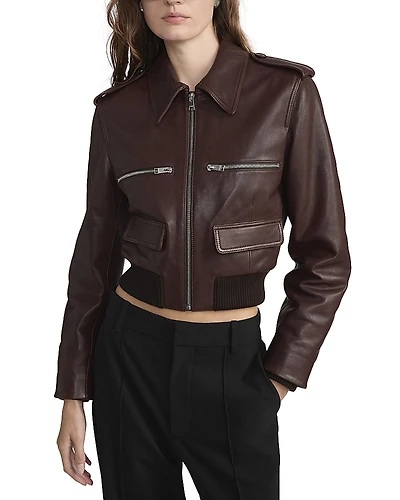 Frame The Aviator Leather Jacket