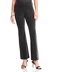 T Tahari Metallic Flared Pants
