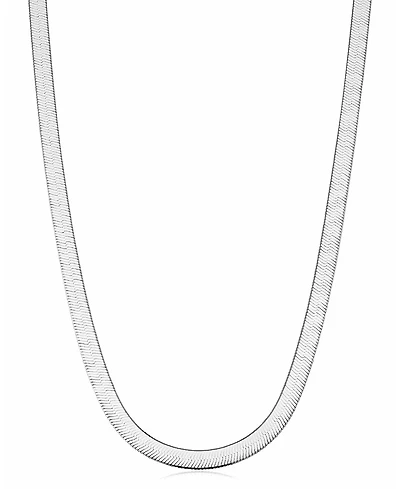 Oradina Sterling Silver Mirage Herringbone Choker