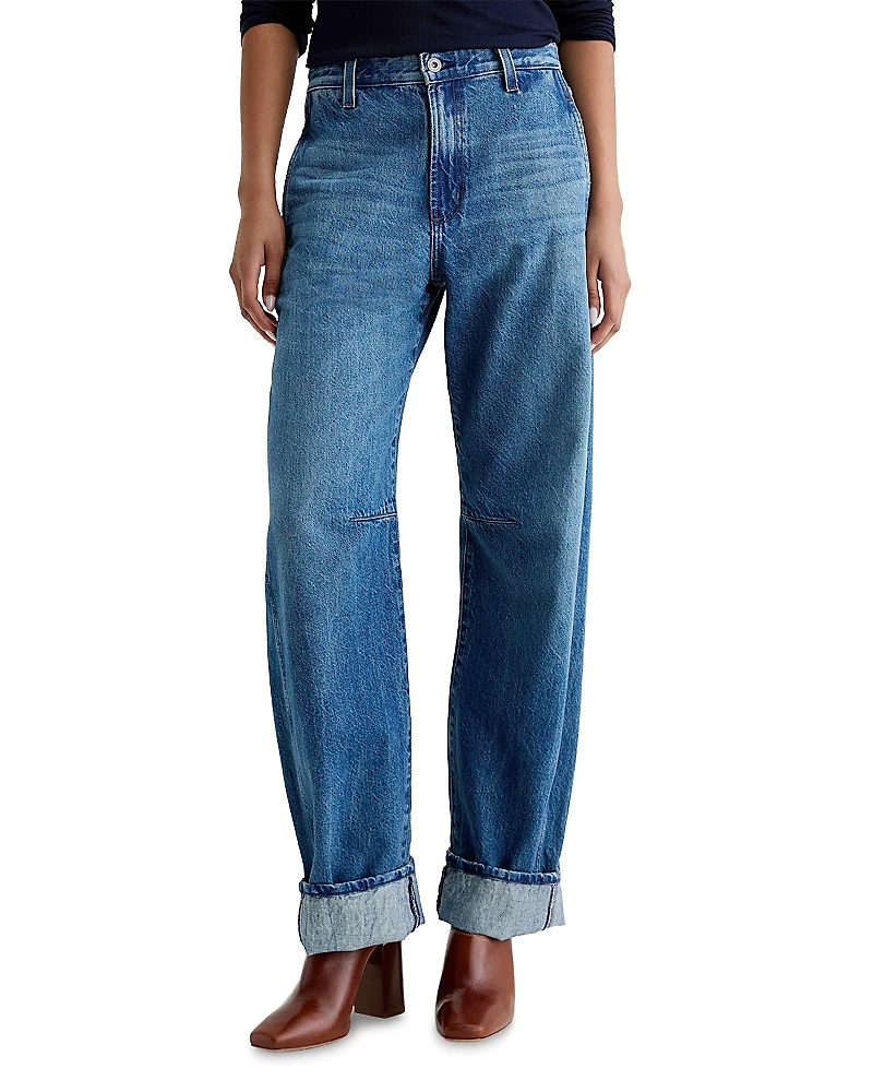 Ag Mercer High Rise Cuffed Barrel Jeans