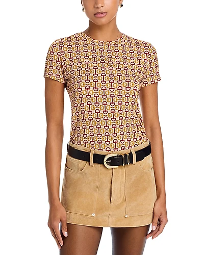 L'Agence Ressi Horse Bit Print Tee