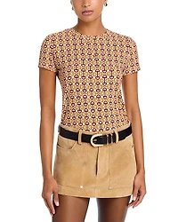 L'Agence Ressi Horse Bit Print Tee