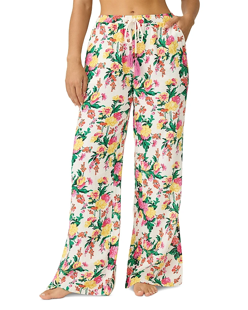 Pq Swim Floral Wide Leg Pants