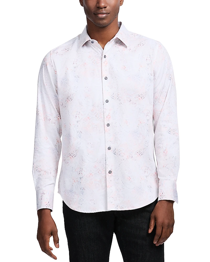 Robert Graham Addington Cotton Blend Button Down Shirt