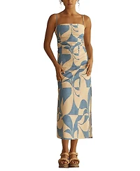 Aur OceA Ipanema Ruched Slip Dress