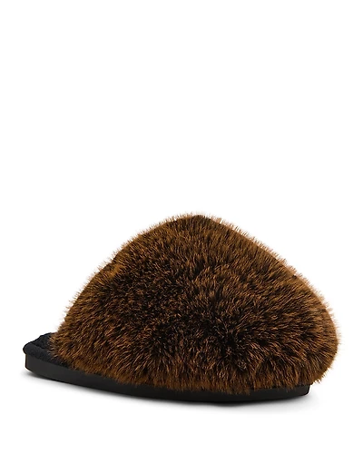 Steve Madden Women's Poof Slippers