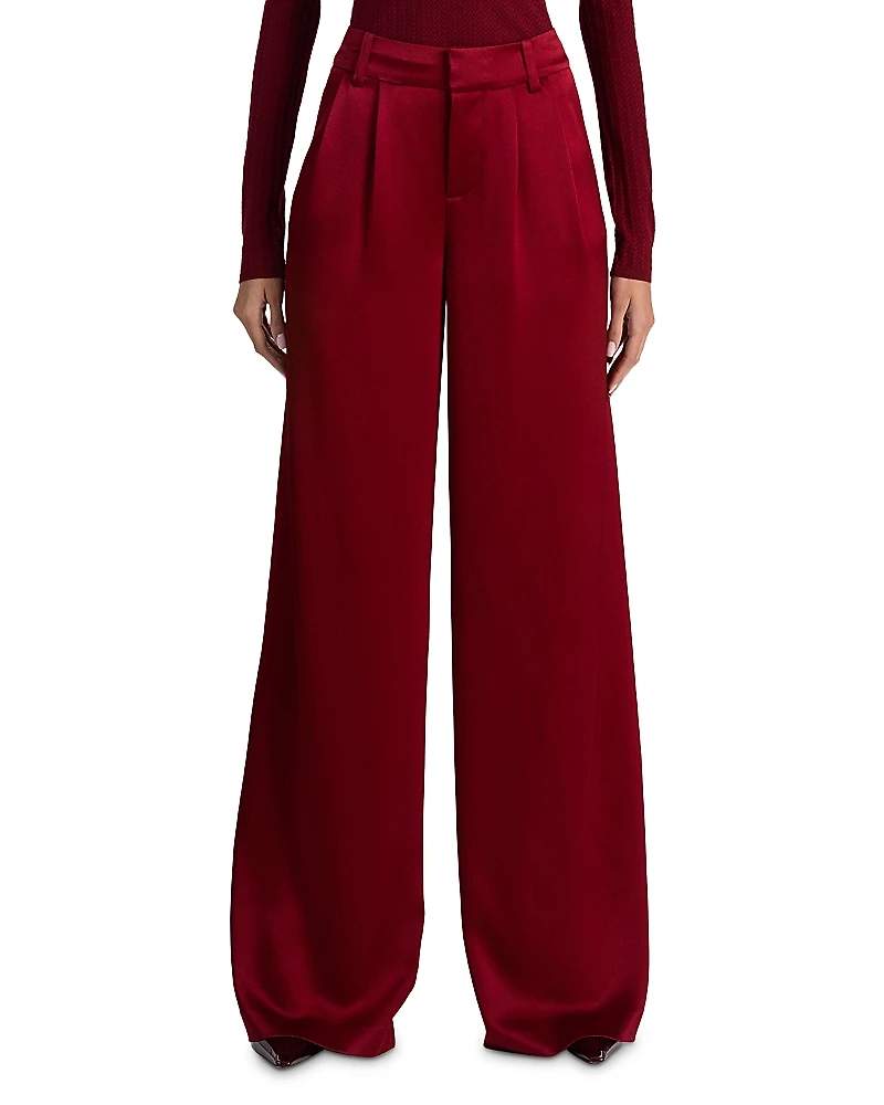 Alice and Olivia Kennedy Pleated Wide Leg Pants