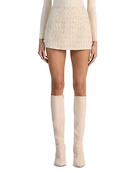Alice and Olivia Rubi Tweed Micro Mini Skirt