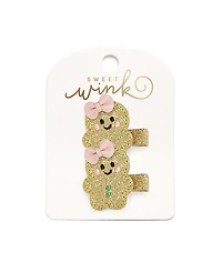 Sweet Wink Girls' Gingerbread Christmas Clip Set - Little Kid, Big Kid