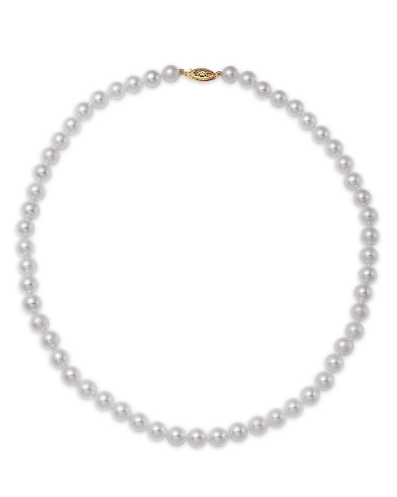 Bloomingdale's Fine Collection Cultured Akoya Pearl Necklace
