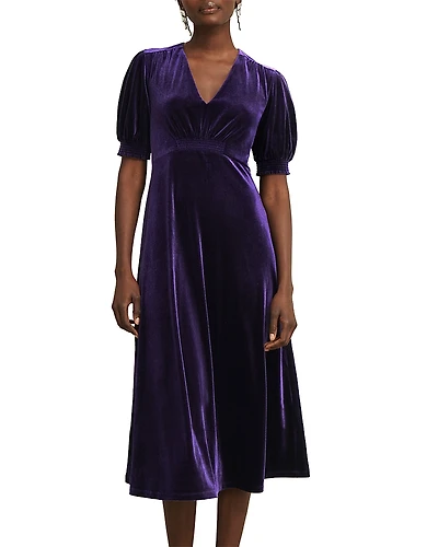 Hobbs London Dormer Velvet Dress
