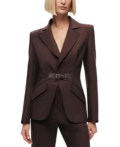 Nocturne Belted Tailored Blazer