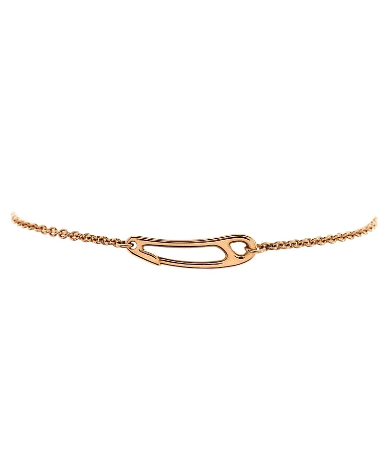 Pre-Owned HERMES Mini Chaine d'Ancre Punk Bracelet 18K Rose Gold