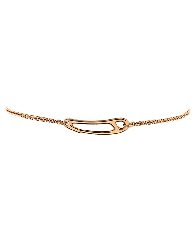 Pre-Owned HERMES Mini Chaine d'Ancre Punk Bracelet 18K Rose Gold