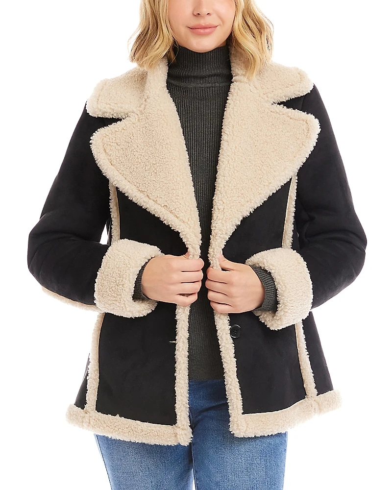 Karen Kane Faux Shearling Jacket