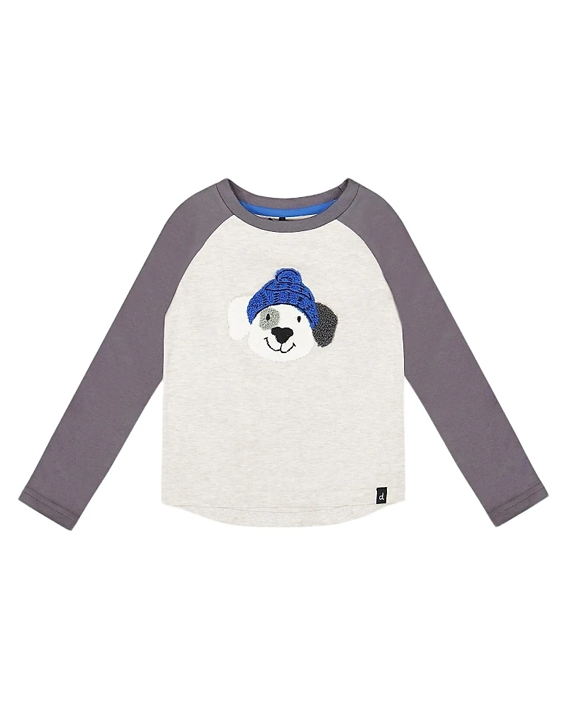 Deux par Boys' Raglan Sleeve Organic Cotton Jersey Tee - Baby