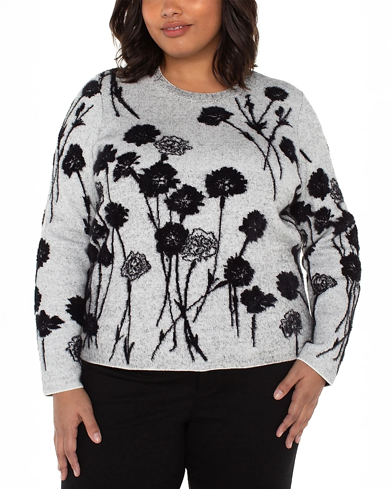 Liverpool Los Angeles Plus Long Sleeve Crewneck Sweater