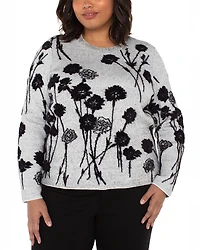 Liverpool Los Angeles Plus Long Sleeve Crewneck Sweater