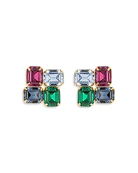 Jennifer Behr Piccolo Crystal Square Mosaic Stud Earrings