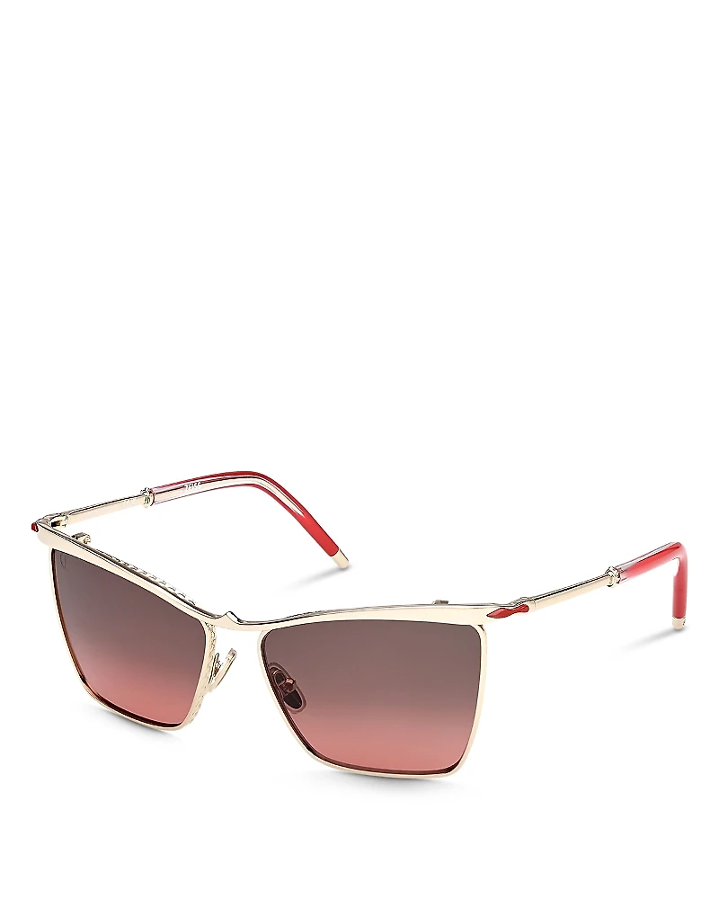 Christian Louboutin Square Sunglasses, 56mm