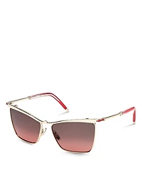 Christian Louboutin Square Sunglasses, 56mm
