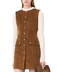 Maje Rubelle Corduroy Dress