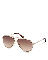 Pucci Pilot Sunglasses, 58mm