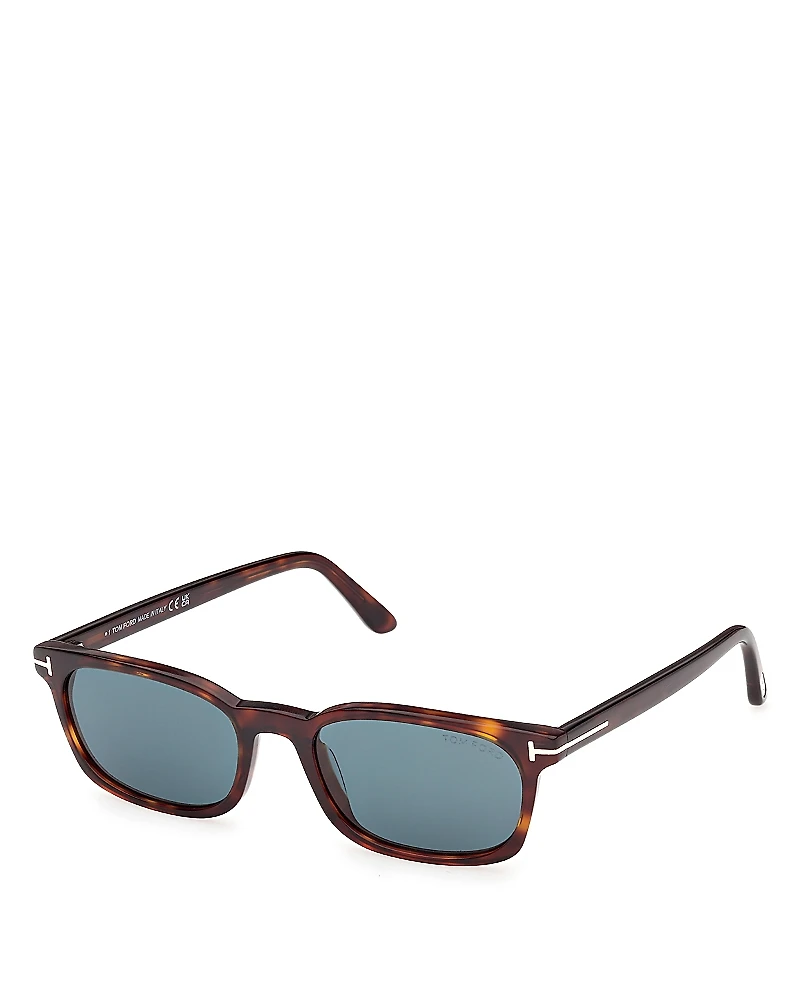 Tom Ford Miles Square Sunglasses, 53mm